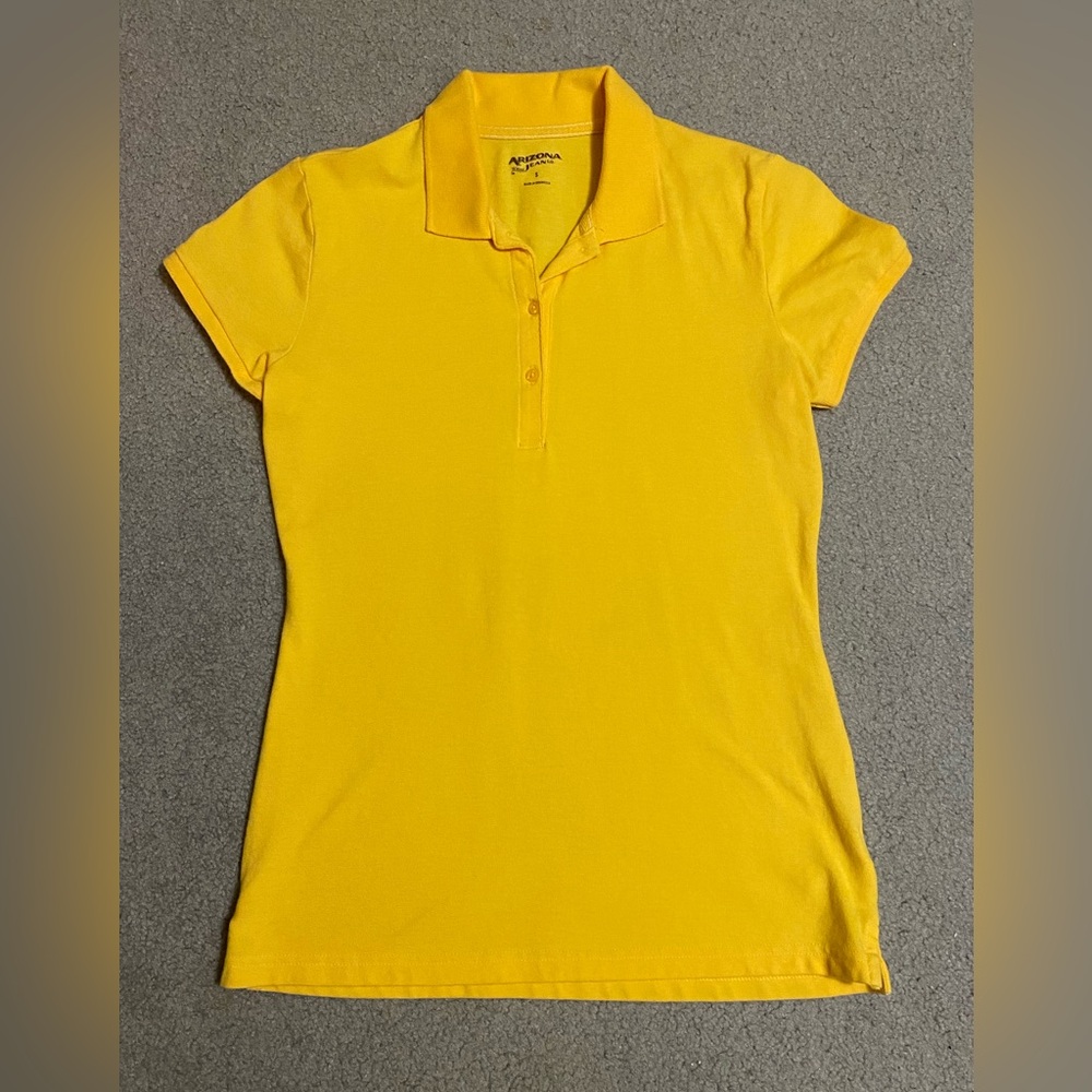 Arizona Jean’s Yellow Women’s Polo; Size Small